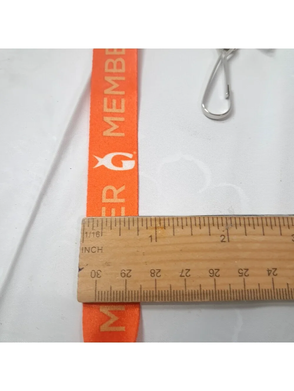 Georgia Aquarium Member set 3 orange Lanyard credential badge holder keychain